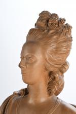LECOMTE, Félix (Paris 1737-1817) (d'après). Buste de Marie Antoinette. Épreuve...