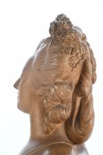 LECOMTE, Félix (Paris 1737-1817) (d'après). Buste de Marie Antoinette. Épreuve...