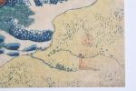 KATSUSHIKA HOKUSAI (1760-1849)Oban tate-e, de la série Shokoku taki meguri,...