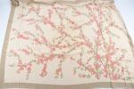CHANEL - Châle en soie à décor de cerisier du...