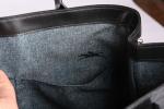 LONGCHAMP, modèle Roseau, sac façon croco noir, avec tote bag....