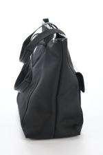 LONGCHAMP, modèle Pliage, sac en toile noire. TBE