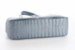 LONGCHAMP, modèle Roseau, sac façon croco bleu gris, avec pochette...