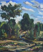VILLARD, Robert Paulo (1903-1975). "La Vieille route - Langon (I...
