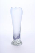 LEGRAS (dans le goût), vers 1900. Vase en verre à...