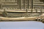 COUPELLE rectangulaire en bronze souvenir de l'Exposition de Bruxelles 1935...