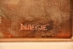 DAUVERGE Christian (1948). Les Palais, Acrylique sur toile signée en...