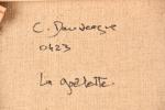 DAUVERGE Christian (1948). La Goelette, Acrylique sur toile signée en...
