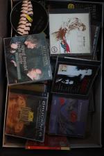 LOT (1 caisse) cassettes audios et CD.