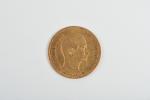 MONNAIE d'OR : 10 francs 1857. Poids : 3,2 g
Lot...