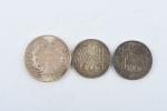 Lot monnaies argent : 10 Francs Hercule (4), 5 Francs...