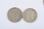 Lot monnaies argent : Pays-Bas 2 ½ Gulden 1940, Mexique...