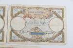 LOT 50 Francs Merson (3 billets) : 24-9-1929,  11-12-29,...