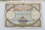 LOT 50 Francs Merson (3 billets): 9-11-27, 28-8-1928, 25-7-1929 -...