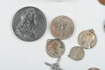 Lot Médailles diverses dont Sainte-Hélène (sans ruban), Tir Fédéral de...