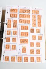 2 classeurs timbres France oblitérés et pochette avec faciale en...