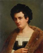 ECOLE FRANCAISE vers 1810, d'après PICOT. "Portrait de Talma dans...