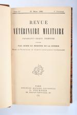 REVUE VETERINAIRE MILITAIRE -, Paris, Fournier, 8 volumes, années 1930,...