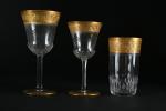 SAINT-LOUIS, modèle Thistle (créé en 1913) - Quatre verres à...