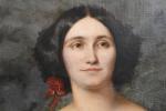 SCHNEIDER. Félicie (1831-1888). "Portrait en pied de la marquise de...