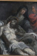 ECOLE FLAMANDE vers 1630, suiveur de Van Dyck. "Mise au...