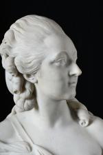 PAJOU, Augustin (1730-1809) (d'après), XIXème siècle. Madame du Barry. Buste...