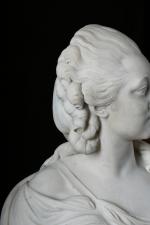 PAJOU, Augustin (1730-1809) (d'après), XIXème siècle. Madame du Barry. Buste...