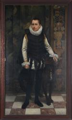 VINCK, Frans Kasper H. (1827-1903). "Portrait en pied du Baron...