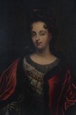 ECOLE FRANCAISE vers 1680. 
"Portrait d'une femme dite de la...