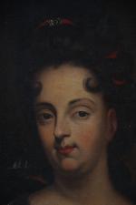 ECOLE FRANCAISE vers 1680. 
"Portrait d'une femme dite de la...