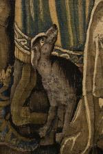 TENTURE "Marc-Antoine et Cléopâtre", très beau panneau de tapisserie, de...
