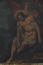 FRANCKEN II, Hieronimus (1578-1623) (attribué à). "Le Christ soutenu par...
