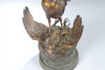 MASSON, Jules Edmond (1871 - 1932) "Coq terrassant un aigle"...