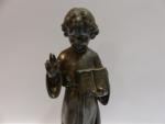 TRIOULLIER Frères à Paris. Enfant Jesus. Statuette en bronze à...