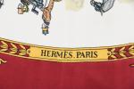 HERMES Paris - Carré de soie "La promenade de Longchamps"...
