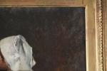 TRAYER, Jules (1824-1908). "Fillette", huile sur toile signée et dédicacée...