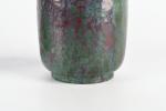 DALPAYRAT, Pierre-Adrien (1844-1910). Paire de vases en grès émaillé vert,...