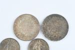 MONNAIES argent : trois pièces de 10 francs RF, 1965...