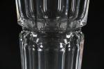 BACCARAT, Vase en cristal taillé modèle "Edith".  H. 20...