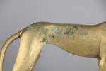 SCARPA, Riccardo (Venise 1905 - Paris, 1999) 
Chien debout
Bronze brut...