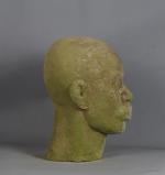 SCARPA, Riccardo (Venise 1905 - Paris, 1999) 
Buste d'homme africain
Marbre,...