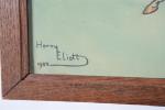 ELIOTT, Harry (1882-1959). "Course hippique", pochoir signé en bas à...