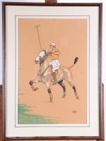 LE RALLIC, Étienne (1891-1968).  "Joueurs de polo", paire de...