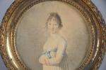 ECOLE FRANCAISE du début du 19ème siècle. Portrait de femme....