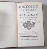 [BAZIN, Gilles-Augustin]. 
Histoire naturelle des abeilles.  SUIVI de: Abrégé...
