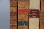 (ALMANACHS)
Lot de 8 almanachs, 1776 à 1852, formats et états...