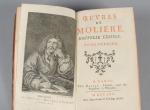 MOLIERE. 
OEuvres
Paris: Bailly, 1770. 
8 volumes in-12; portrait de Molière...