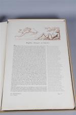 OVIDE. 
Metamorphoses, en françois et en latin. 
XXII lithographies originales...