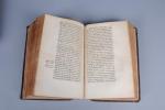 BIBLIA SACRA 1559 Petri Horft reliure marocain rouge à filets...