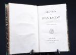 RACINE. 
OEuvres de Jean Racine. 
Paris: Didot, 1813. 
5 vols....